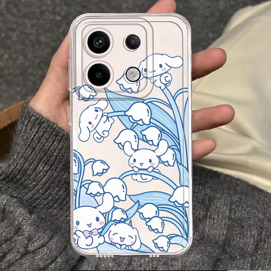 Cute Cartoon Case - Sanrio Cinnamoroll Kuromi Clear Phone Cover