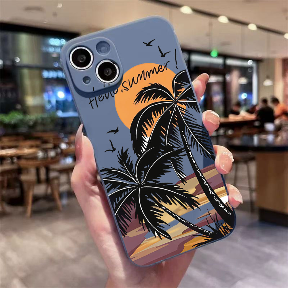 Phone Cases Rugged - Retro Beach Pattern Phone Case For