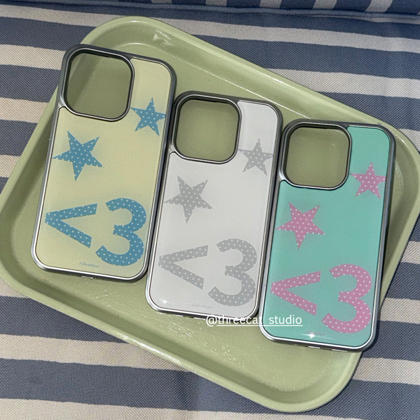 Phone Cases Blue - Korean Ins Millennium Y2K Sweet Cool