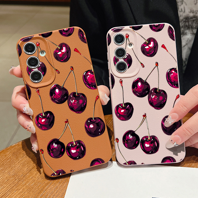 Phone Cases Cherry - Wine Red Cherry Printed Phone Case
