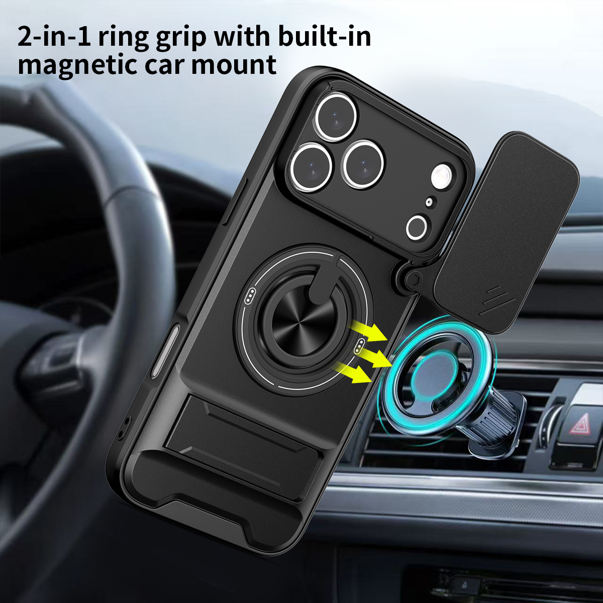Magnetic Phone Case for IPhone - Camera Lens Protector incelemesi ve fiyatı