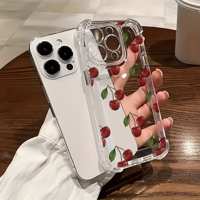 Cute Cherry Four Corner Anti D - Phone Cases Cherry incelemesi ve fiyatı