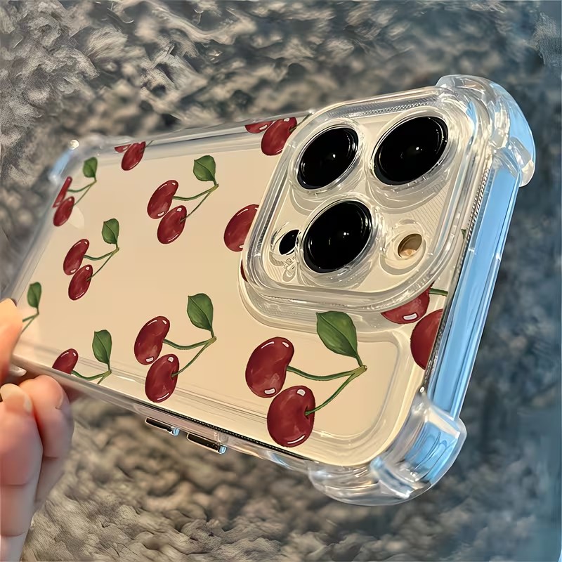 Cute Cherry Four Corner Anti D - Phone Cases Cherry incelemesi ve fiyatı