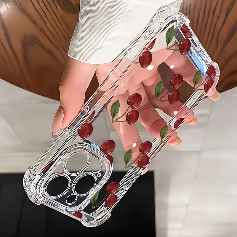 Cute Cherry Four Corner Anti D - Phone Cases Cherry incelemesi ve fiyatı