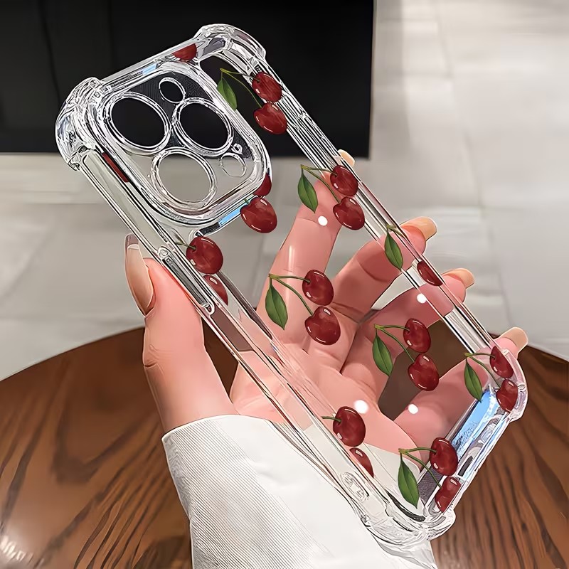 Cute Cherry Four Corner Anti D - Phone Cases Cherry incelemesi ve fiyatı