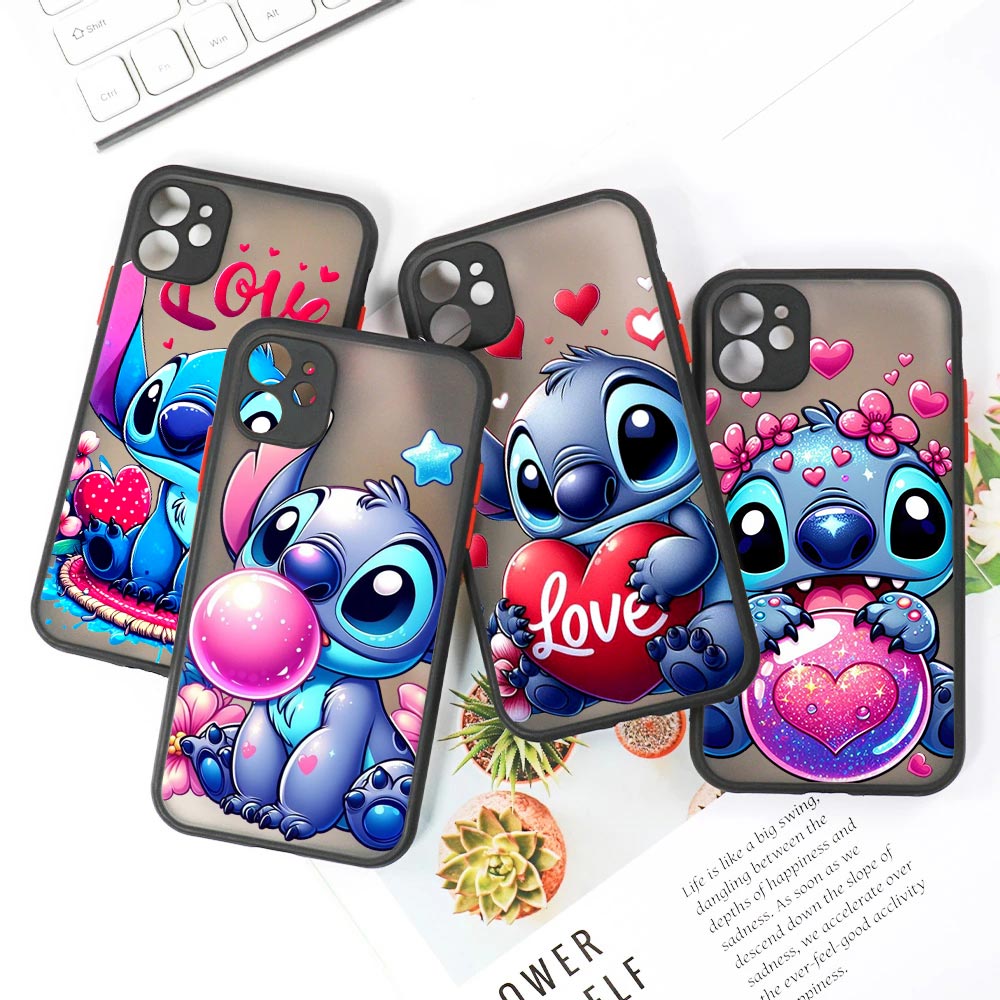Cute Stitch Love Matte Translu - Phone Cases Rugged incelemesi ve fiyatı