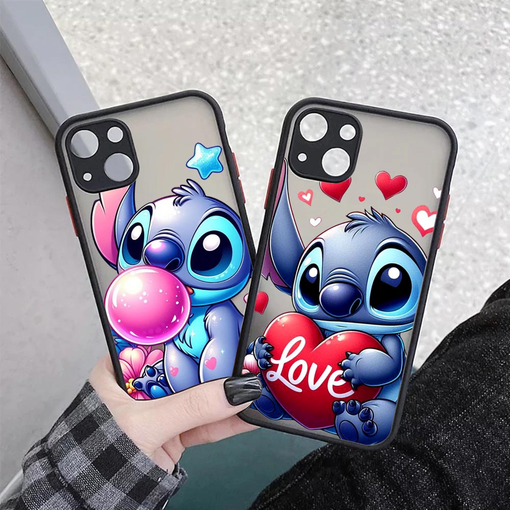 Cute Stitch Love Matte Translu - Phone Cases Rugged incelemesi ve fiyatı