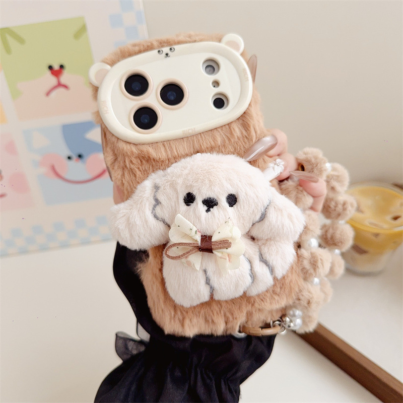 3D Cartoon Bowknot Puppy Warm  - Phone Cases Amazon incelemesi ve fiyatı