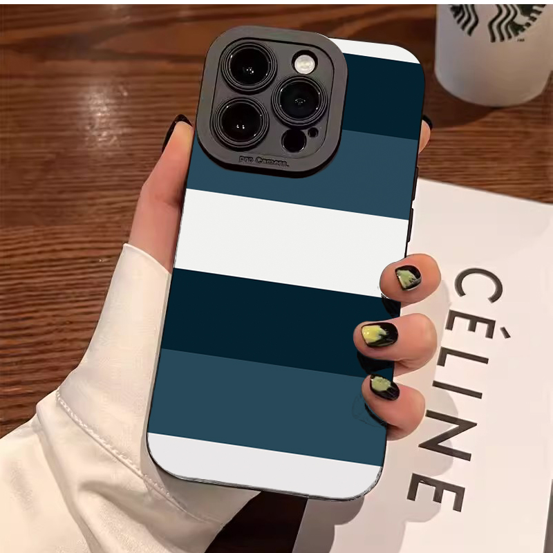 Blue White Striped Pattern Pho - Phone Cases Blue incelemesi ve fiyatı