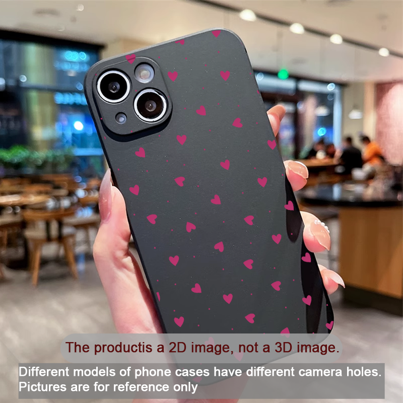 Simple Cute Pink Red Love Hear - Phone Cases Y2K incelemesi ve fiyatı