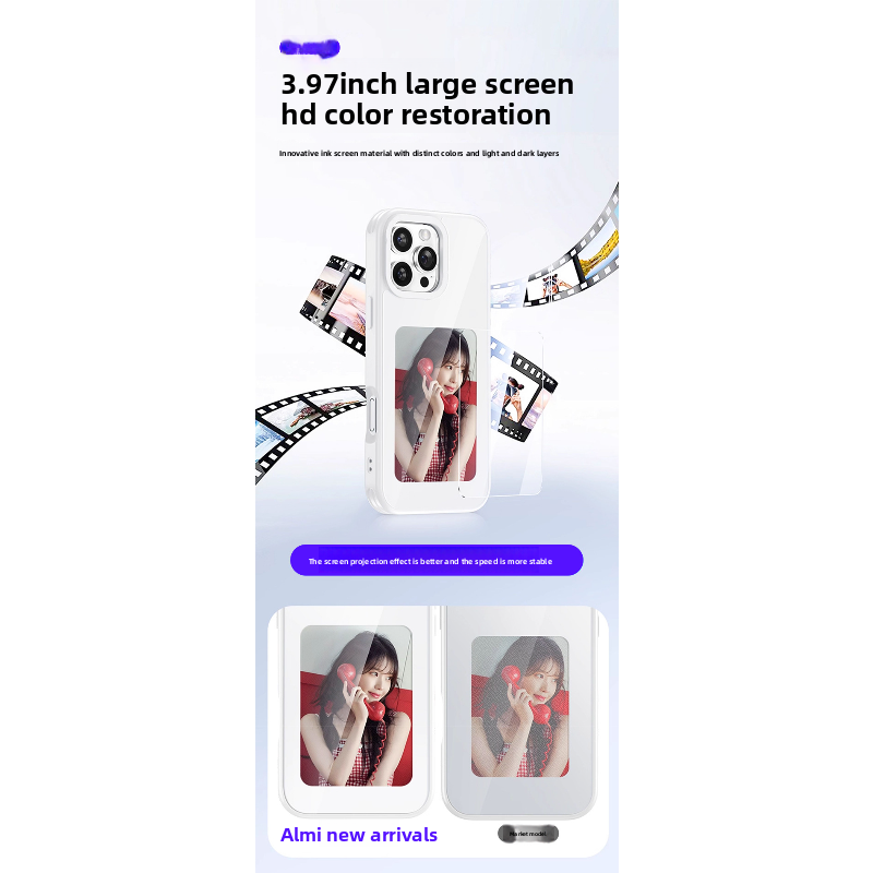 NFC Ink Display phone Case For - Phone Cases Diy incelemesi ve fiyatı