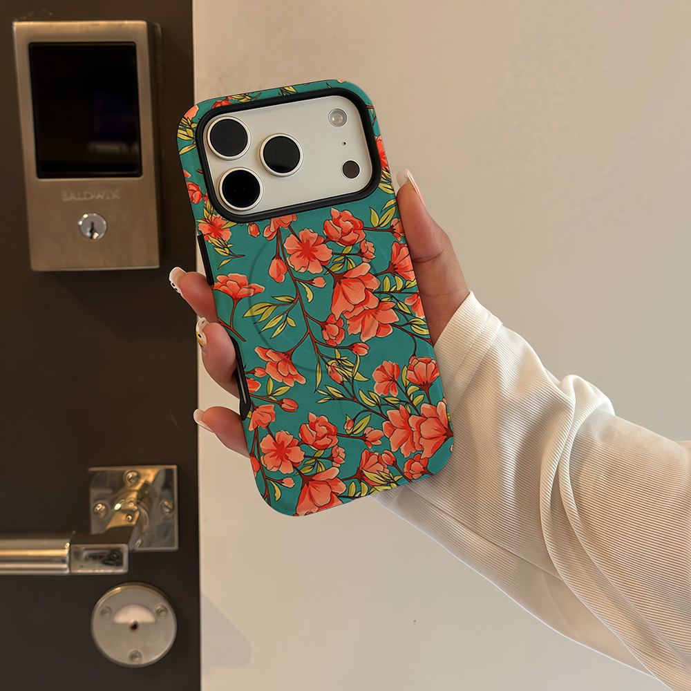 Teal Cherry Blossom Phone Case - Phone Cases Cherry incelemesi ve fiyatı