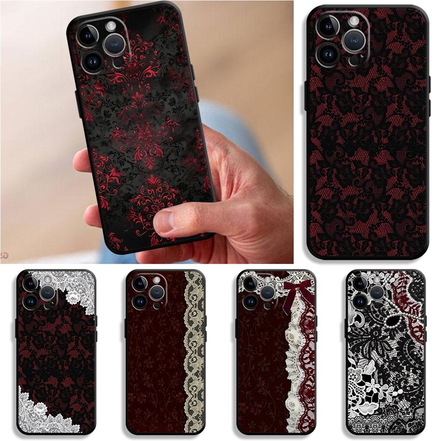Black And Red Sexy Lace Phone  - Phone Cases Red incelemesi ve fiyatı