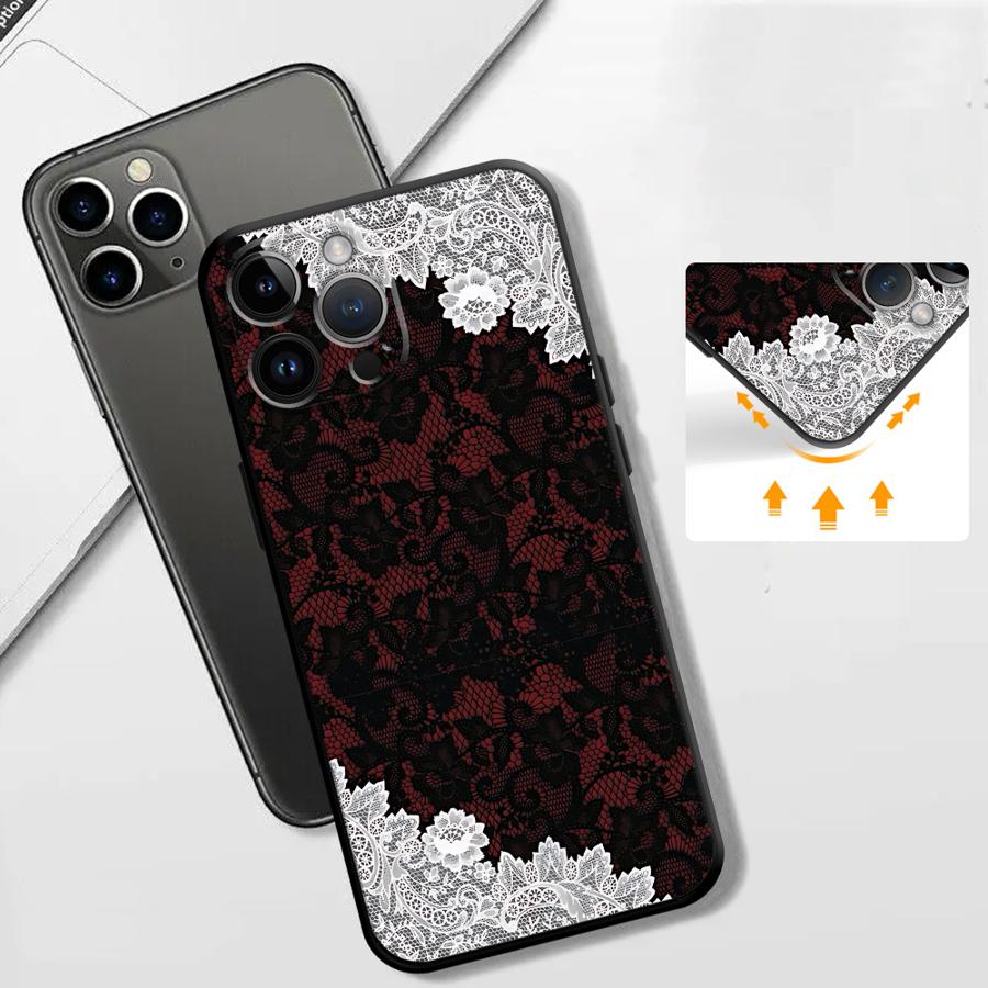 Black And Red Sexy Lace Phone  - Phone Cases Red incelemesi ve fiyatı