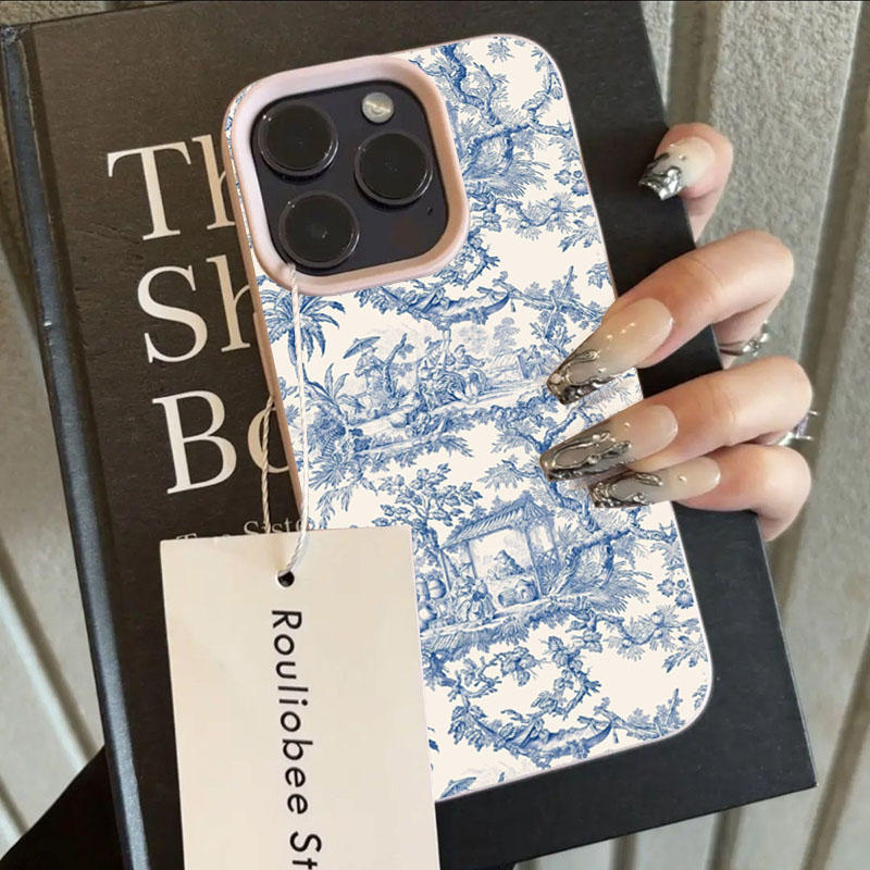 Fashion Blue White Porcelain P - Phone Cases Blue incelemesi ve fiyatı