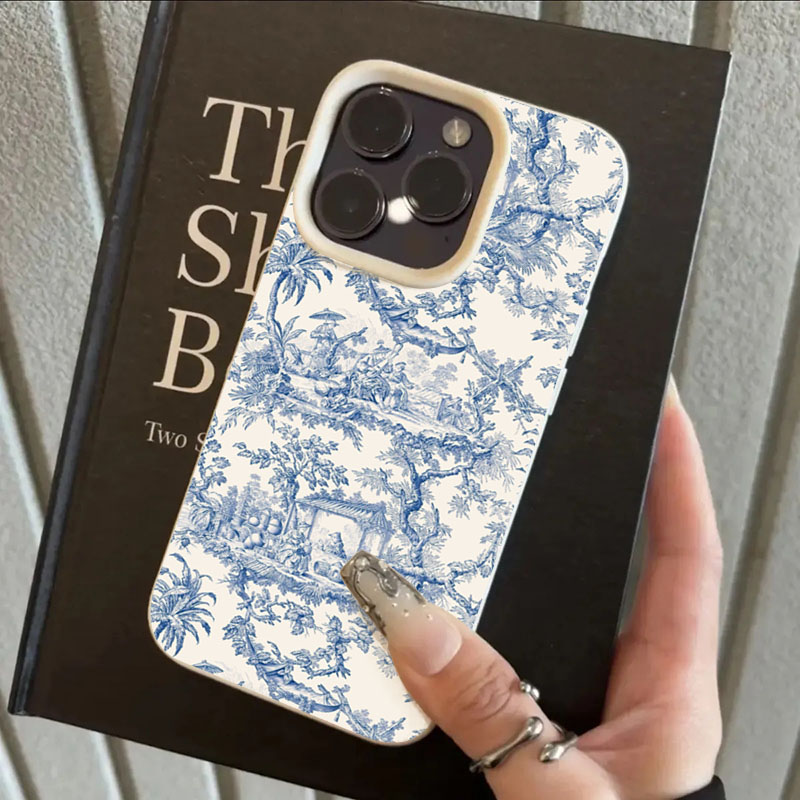 Fashion Blue White Porcelain P - Phone Cases Blue incelemesi ve fiyatı