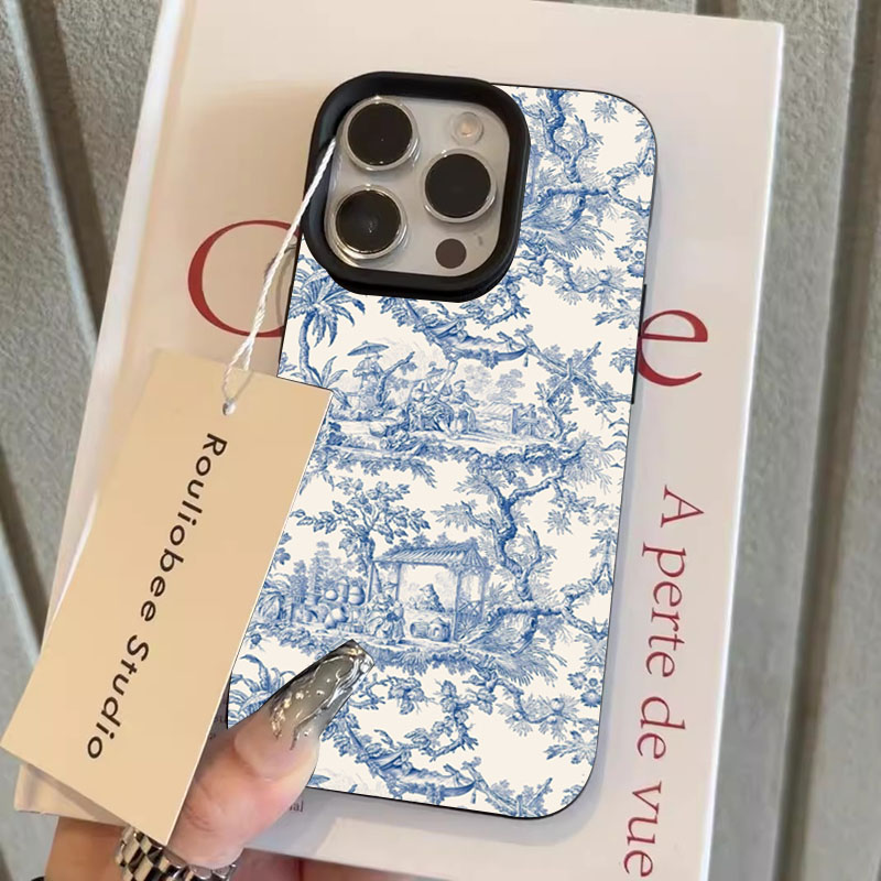 Fashion Blue White Porcelain P - Phone Cases Blue incelemesi ve fiyatı
