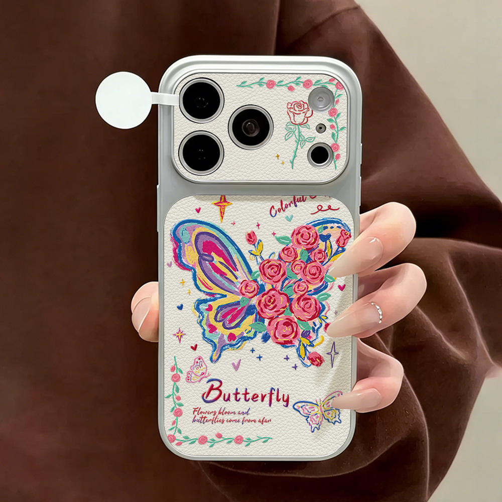 Blue Butterfly PU Leather Phon - Phone Cases Blue incelemesi ve fiyatı
