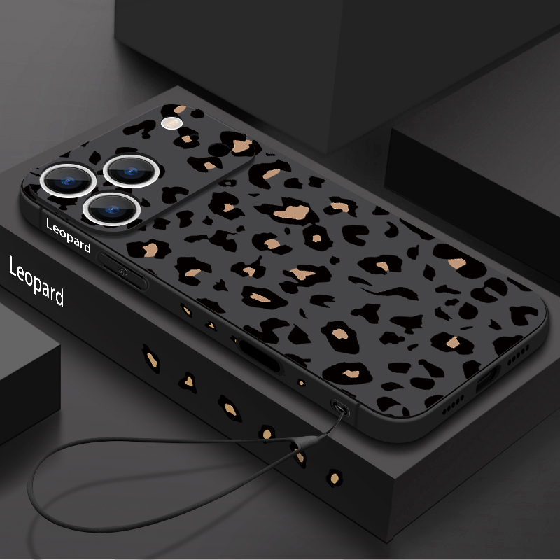 Leopard Print TPU Phone Case F - Phone Cases With Straps incelemesi ve fiyatı