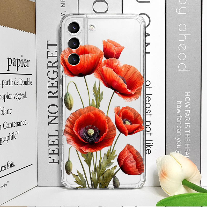 Poppy Flower Bloom Hot Red Flo - Phone Cases Red incelemesi ve fiyatı