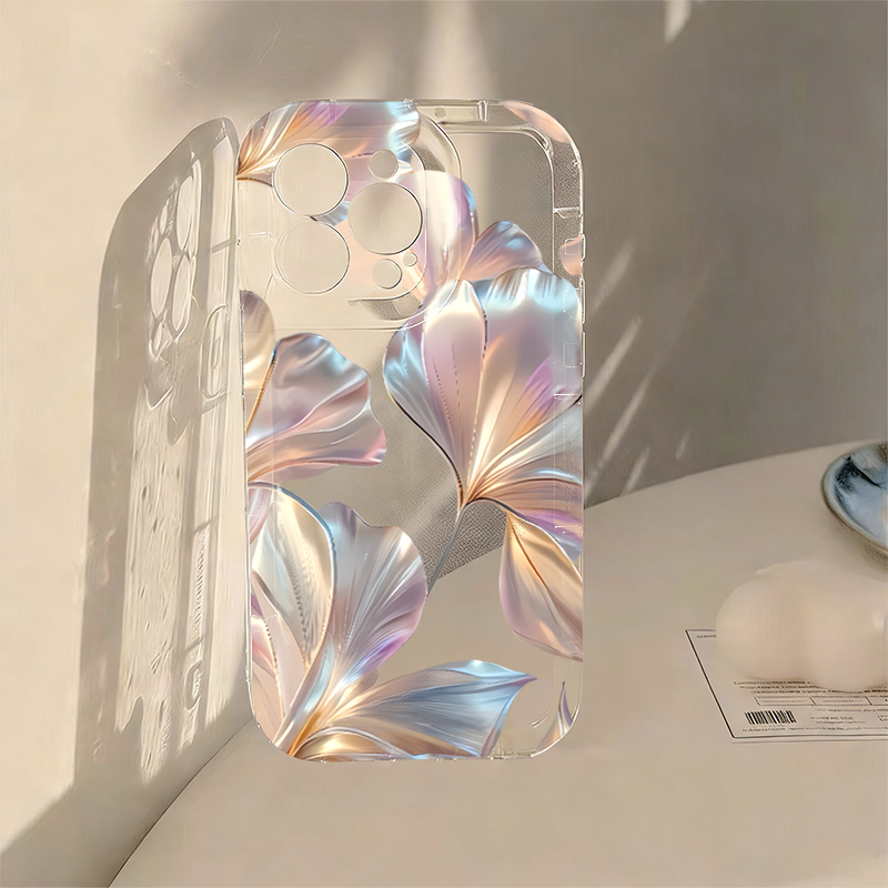 Colorful Metallic Ginkgo Print - Phone Cases Red incelemesi ve fiyatı