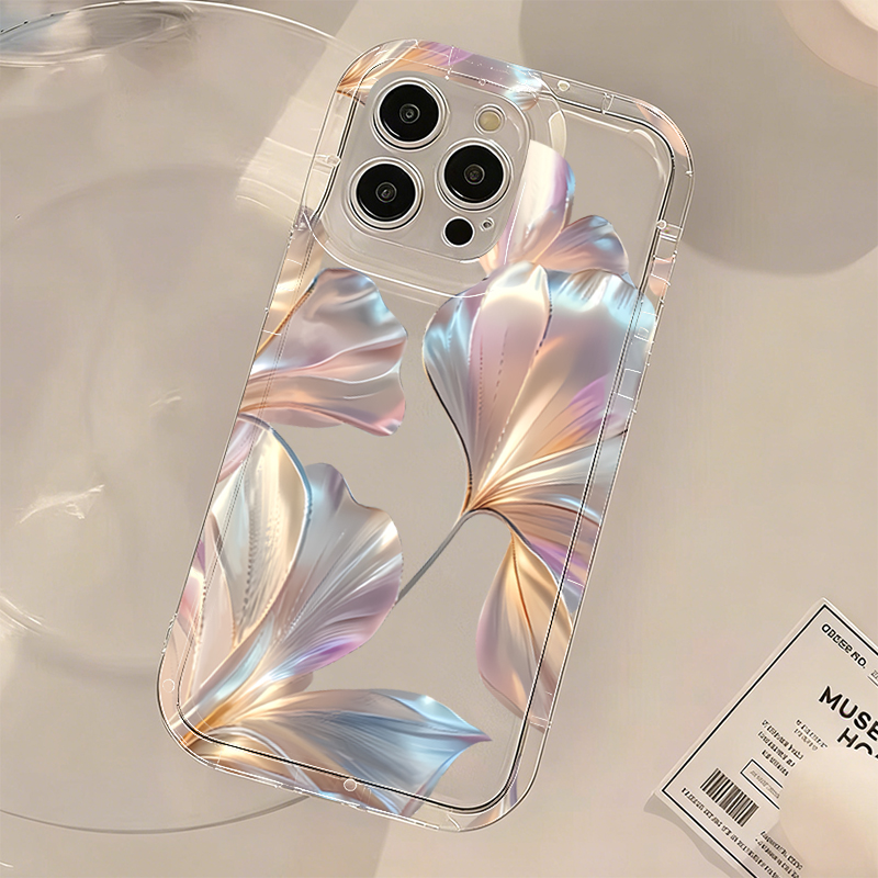 Colorful Metallic Ginkgo Print - Phone Cases Red incelemesi ve fiyatı