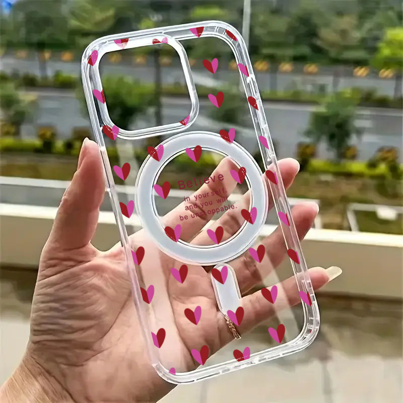 Clear Wireless Charge Case for - Phone Cases Red incelemesi ve fiyatı