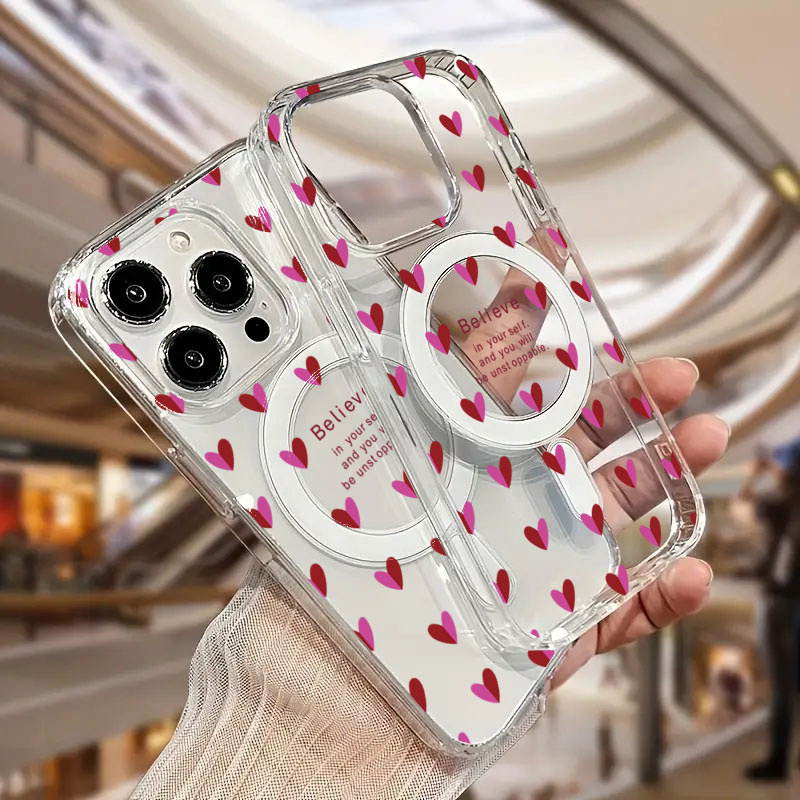 Clear Wireless Charge Case for - Phone Cases Red incelemesi ve fiyatı
