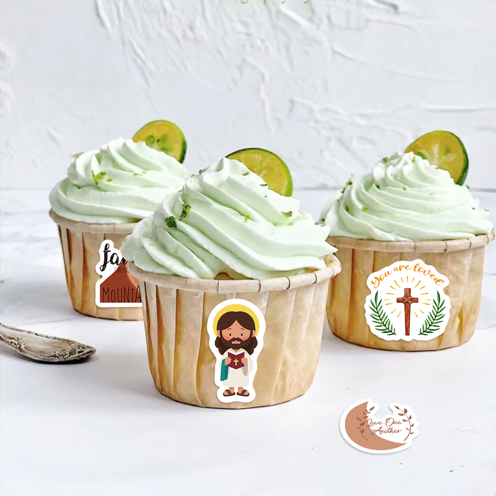500pcs/roll Jesus Stickers Exq - Phone Cases Jesus incelemesi ve fiyatı