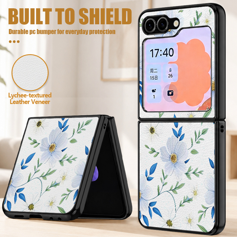 Simple Flower Pattern PU Leath - Phone Cases Leather incelemesi ve fiyatı