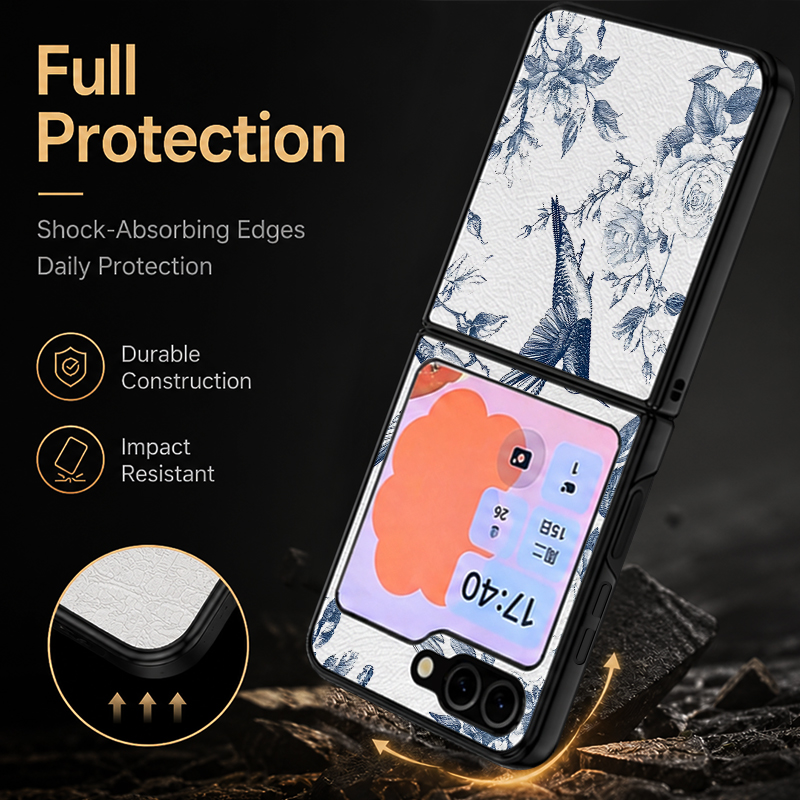Simple Flower Pattern PU Leath - Phone Cases Leather incelemesi ve fiyatı
