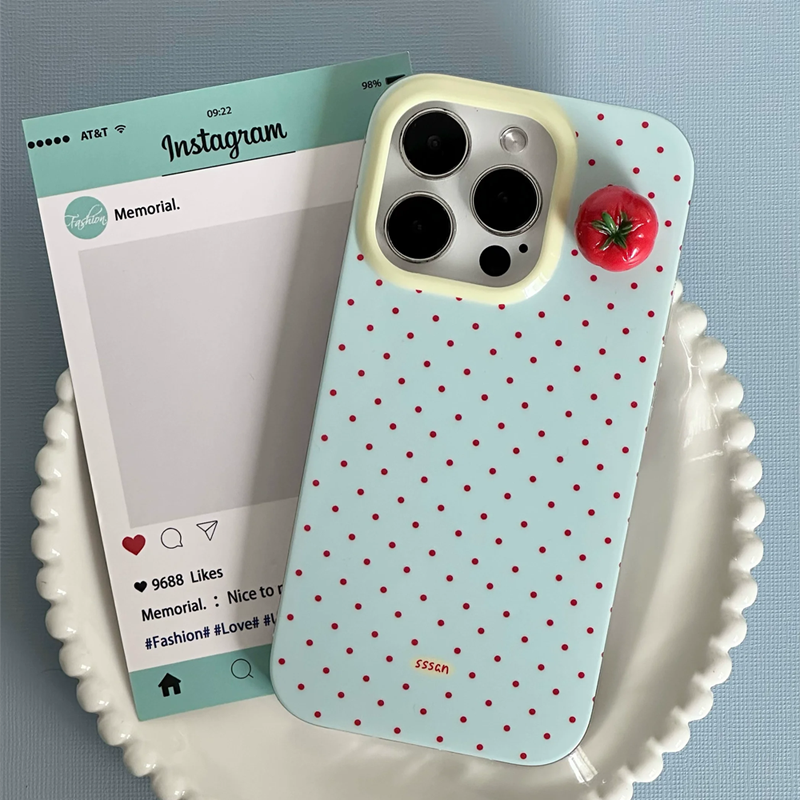 Minimalist Black Polka Dot 3D  - Phone Cases Cherry incelemesi ve fiyatı