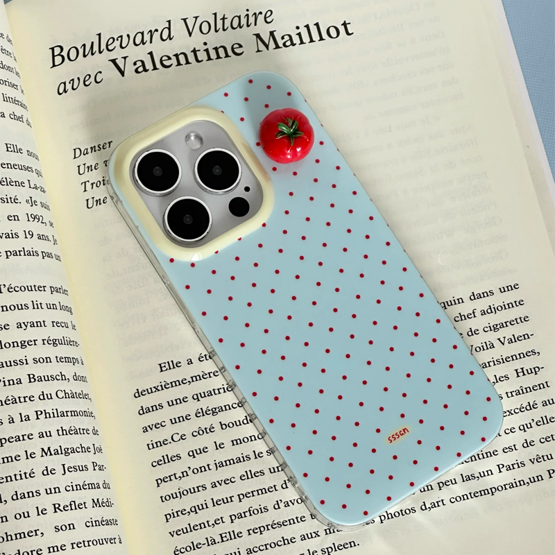 Minimalist Black Polka Dot 3D  - Phone Cases Cherry incelemesi ve fiyatı