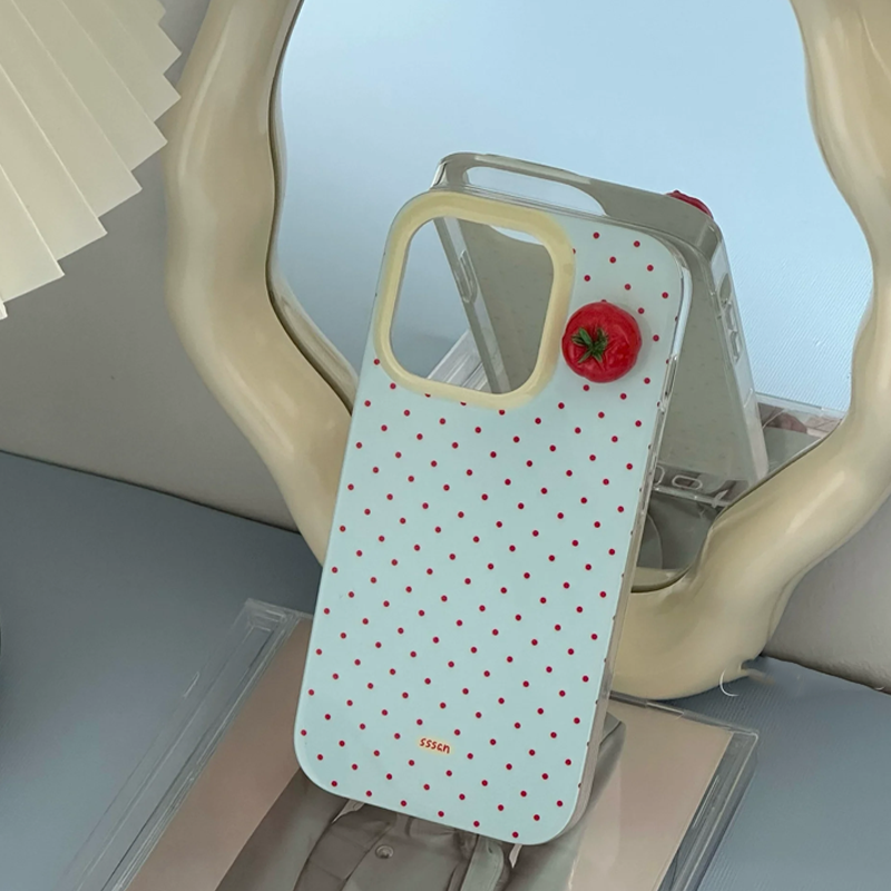 Minimalist Black Polka Dot 3D  - Phone Cases Cherry incelemesi ve fiyatı