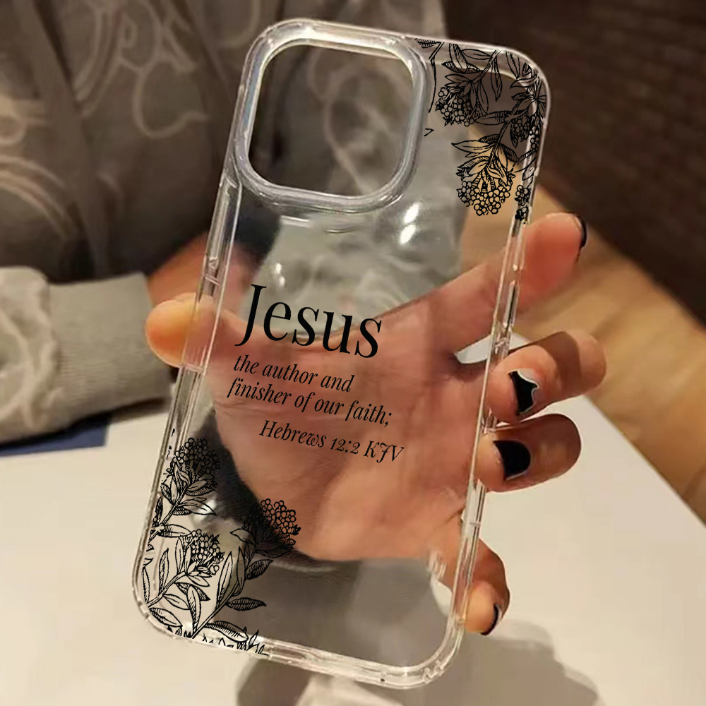 Jesus Bible Verse Floral Patte - Phone Cases Jesus incelemesi ve fiyatı