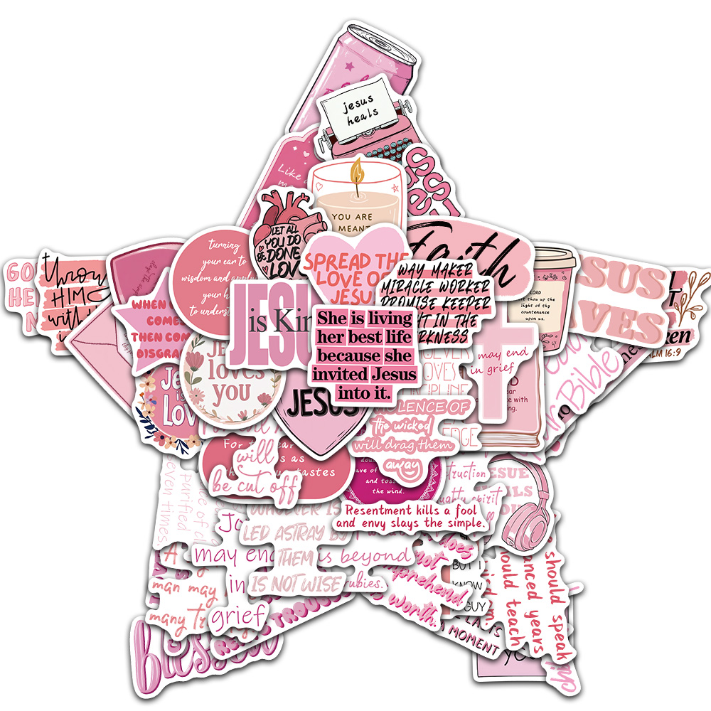 50/100PCS Pink Bible Jesus Gra - Phone Cases Jesus incelemesi ve fiyatı