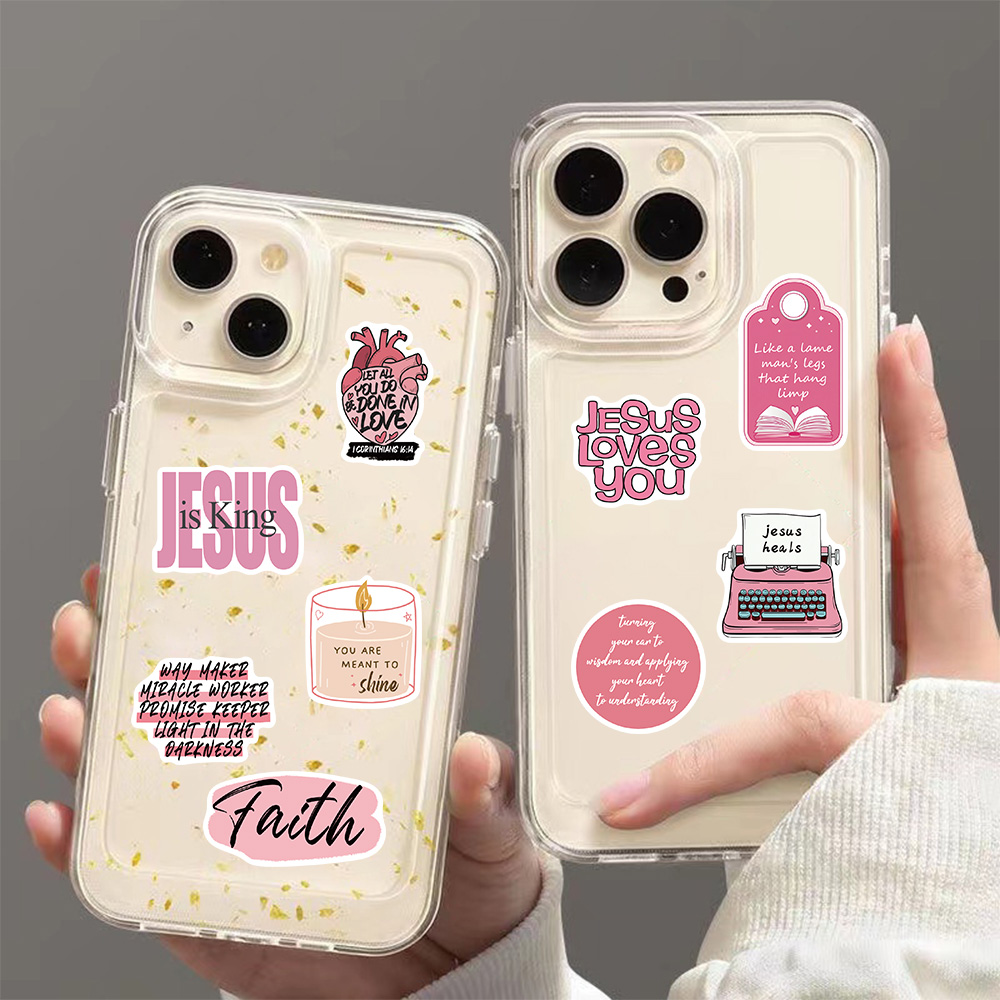 50/100PCS Pink Bible Jesus Gra - Phone Cases Jesus incelemesi ve fiyatı