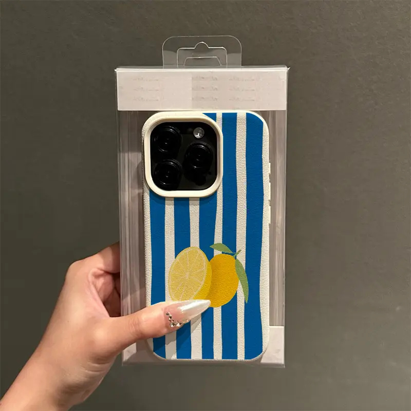 Yellow Lemon Blue Stripe Patte - Phone Cases Blue incelemesi ve fiyatı