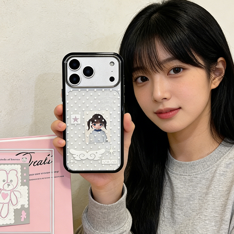 Ins Korean Girl Polka Dots Win - Phone Cases Y2K incelemesi ve fiyatı