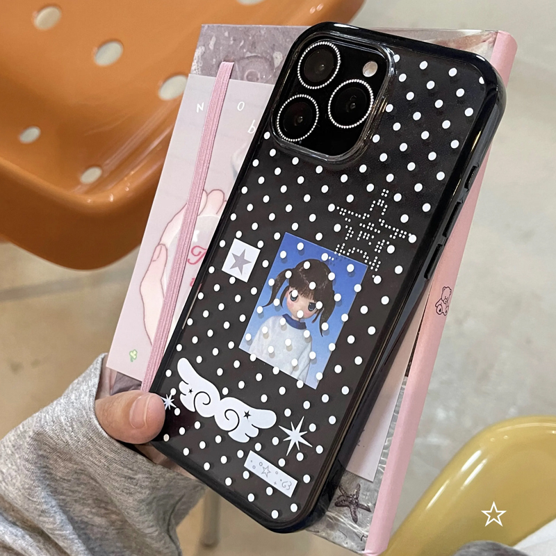 Ins Korean Girl Polka Dots Win - Phone Cases Y2K incelemesi ve fiyatı