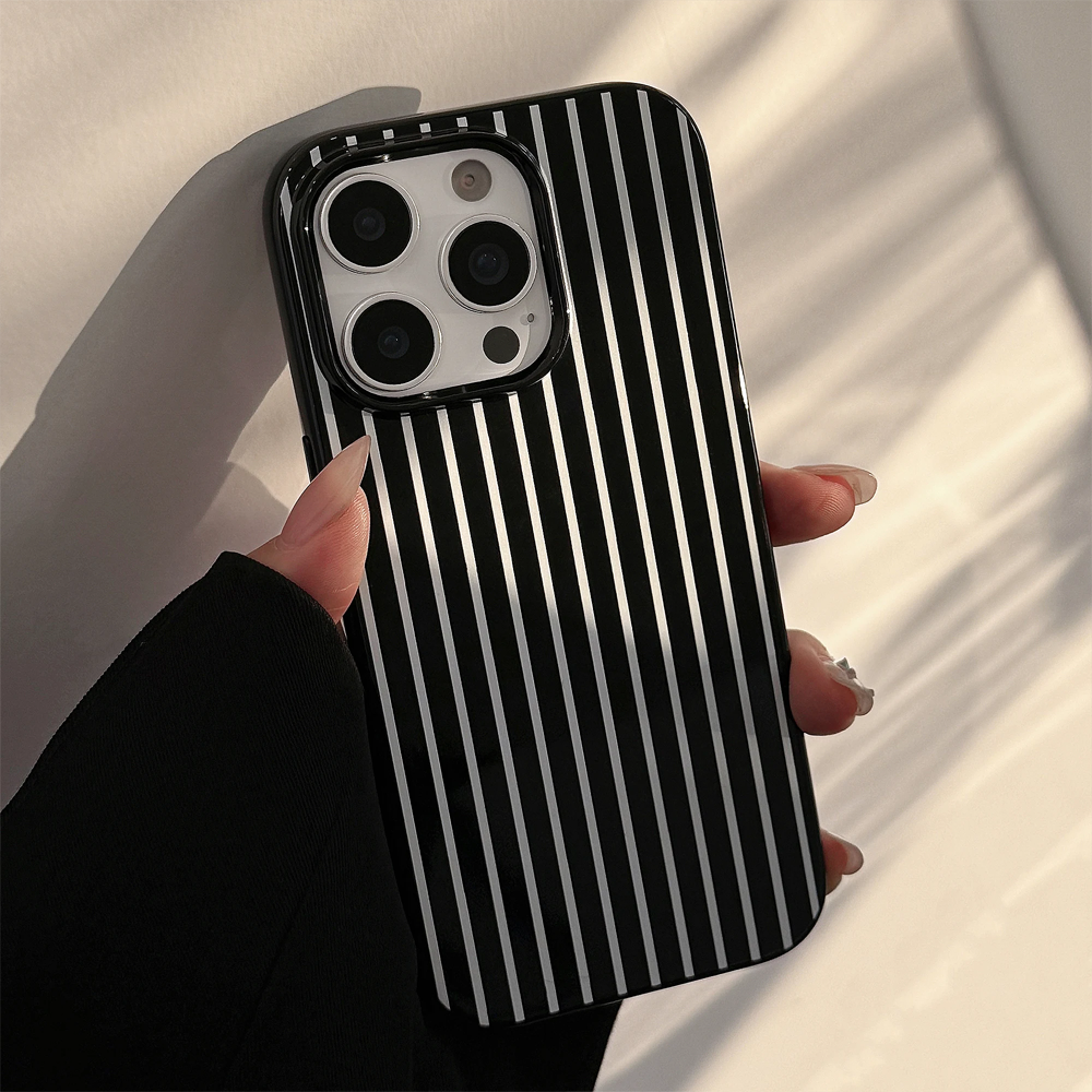 Retro Black White Lines With Z - Phone Cases Y2K incelemesi ve fiyatı
