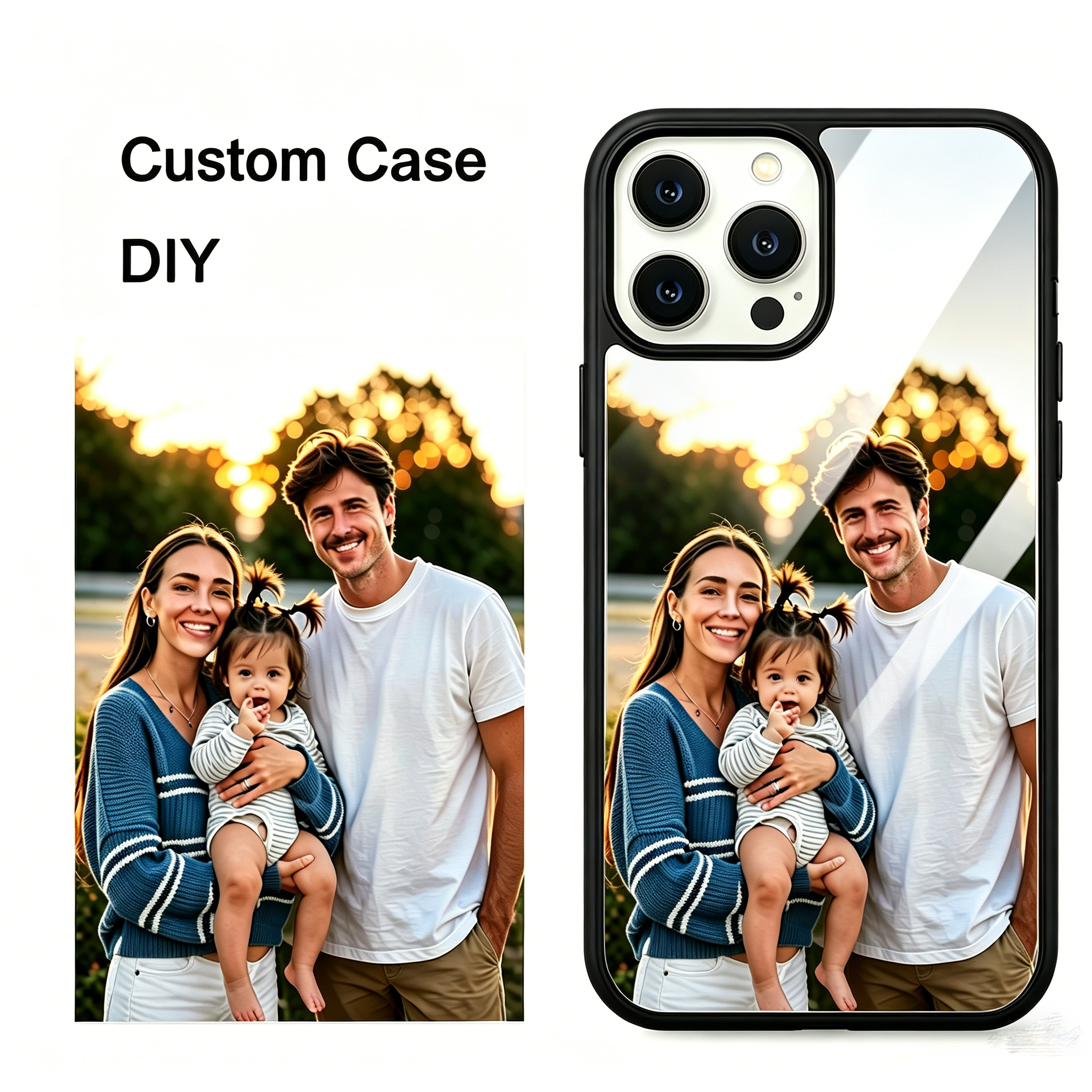 Custom Photo Mirror Glass Case - Phone Cases Diy incelemesi ve fiyatı