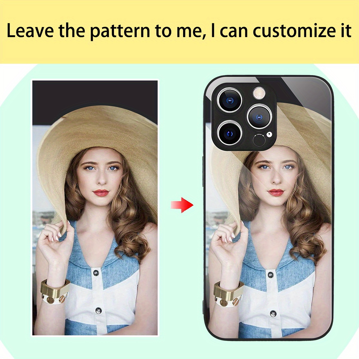 Custom Photo Mirror Glass Case - Phone Cases Diy incelemesi ve fiyatı