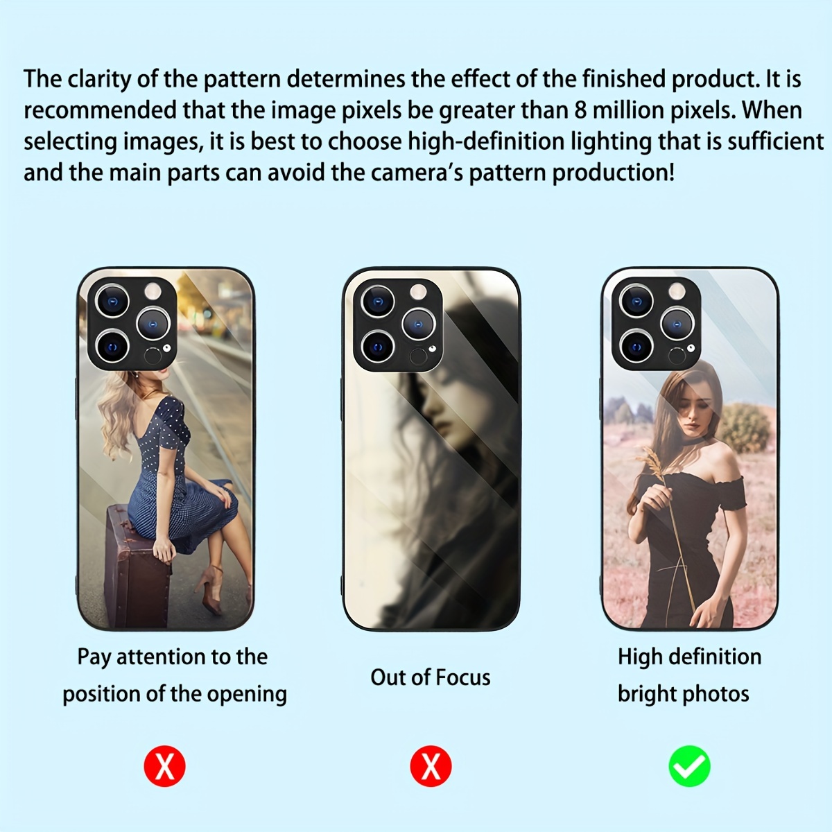 Custom Photo Mirror Glass Case - Phone Cases Diy incelemesi ve fiyatı
