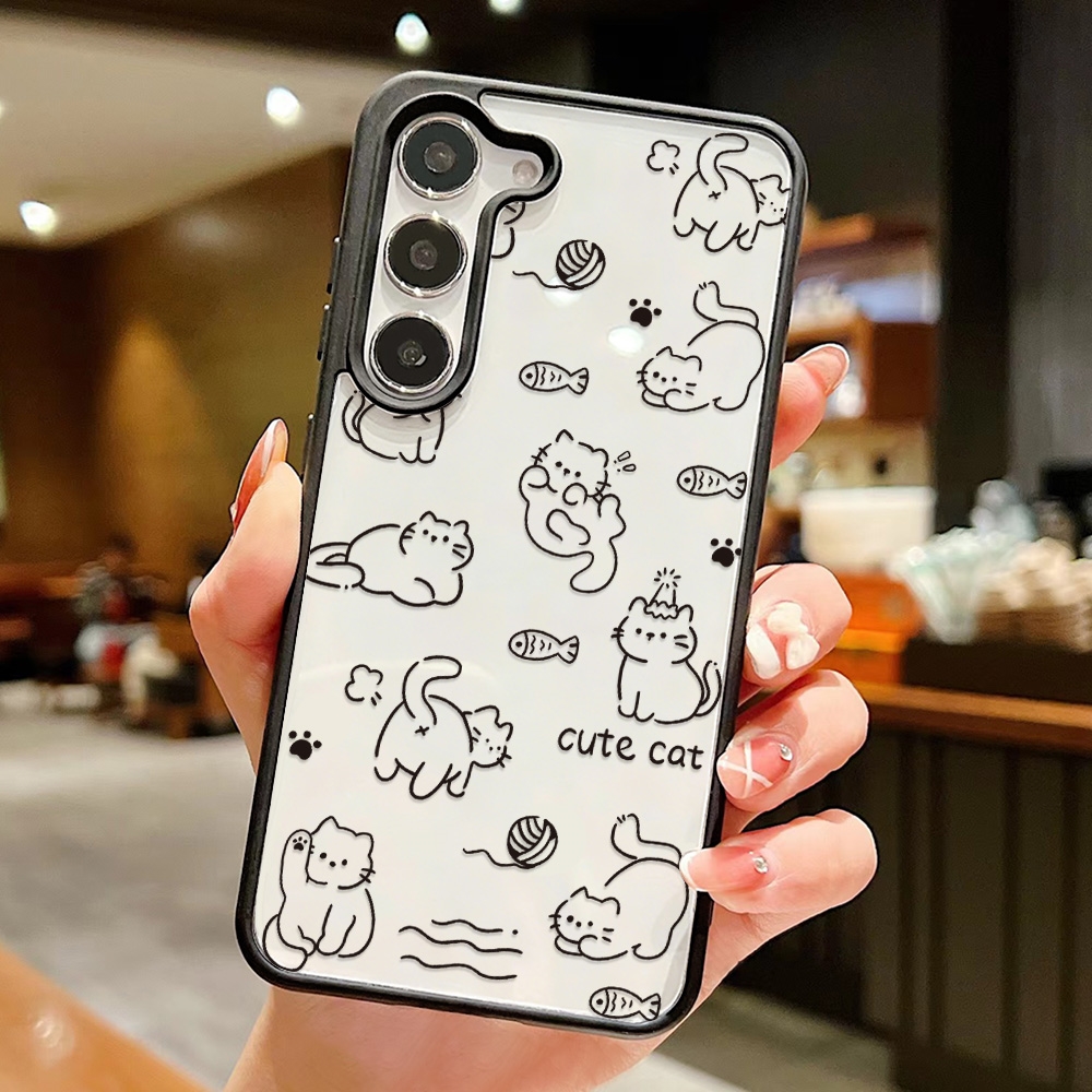Cartoon Cat Phone Case For Sam - Phone Cases With Straps incelemesi ve fiyatı