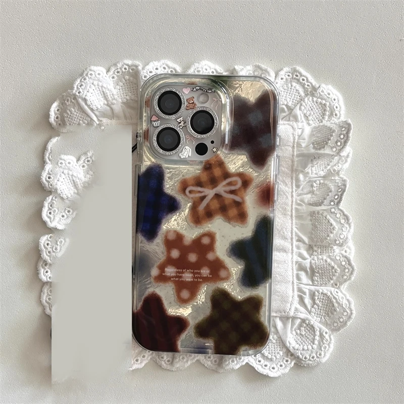 Korean Winter Cute Brown Check - Phone Cases Y2K incelemesi ve fiyatı