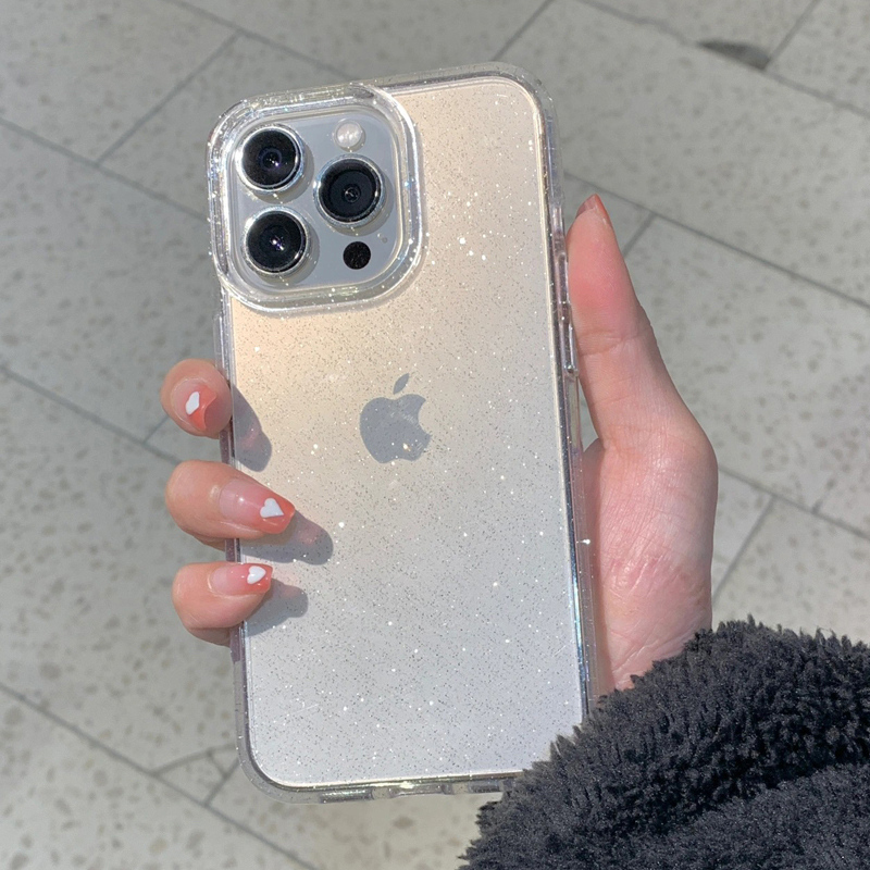Transparent Simple Glitter Pho - Phone Cases Y2K incelemesi ve fiyatı