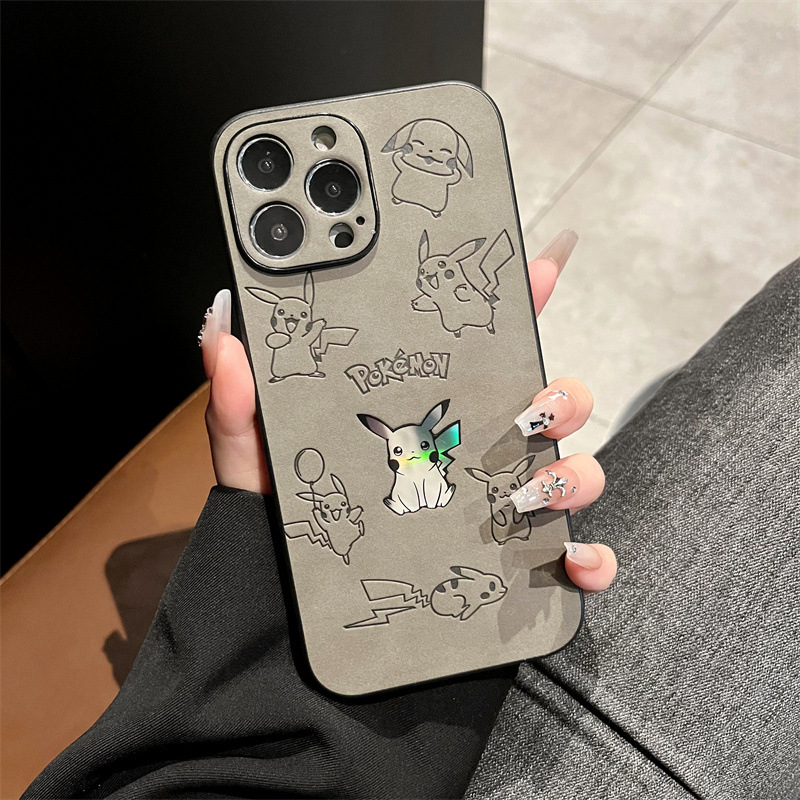 Cartoon Pikachu Faux Leather L - Phone Cases Leather incelemesi ve fiyatı
