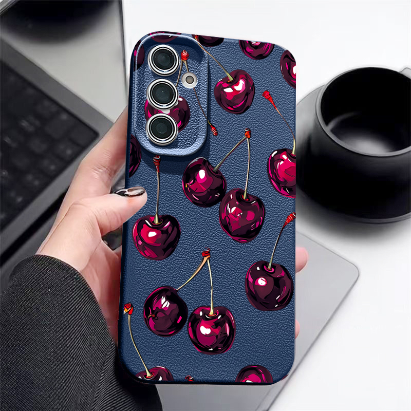 Wine Red Cherry Printed Phone  - Phone Cases Cherry incelemesi ve fiyatı
