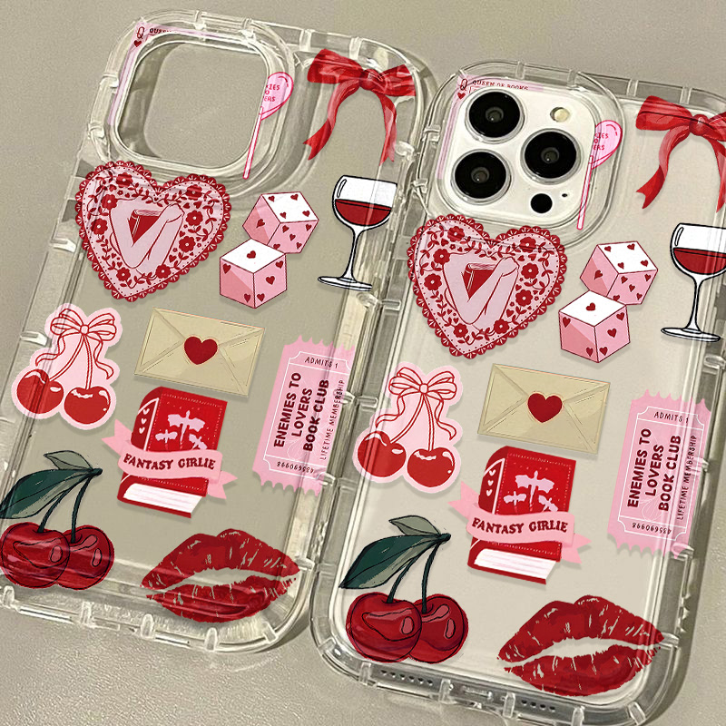 Korean Cute Cherry Bow Phone C - Phone Cases Cherry incelemesi ve fiyatı